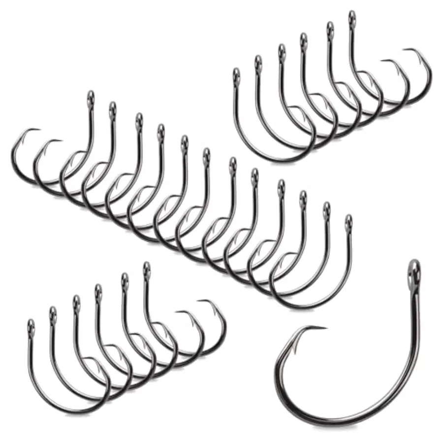 Demon Circle Hook Outdoor Fishing Gear Stainless Steel Black Durable with High Strength and Corrosion Resistance
Demon Circle Hook Outdoor Fishing Gear Stainless Steel Black Durable with High Strength and Corrosion Resistance