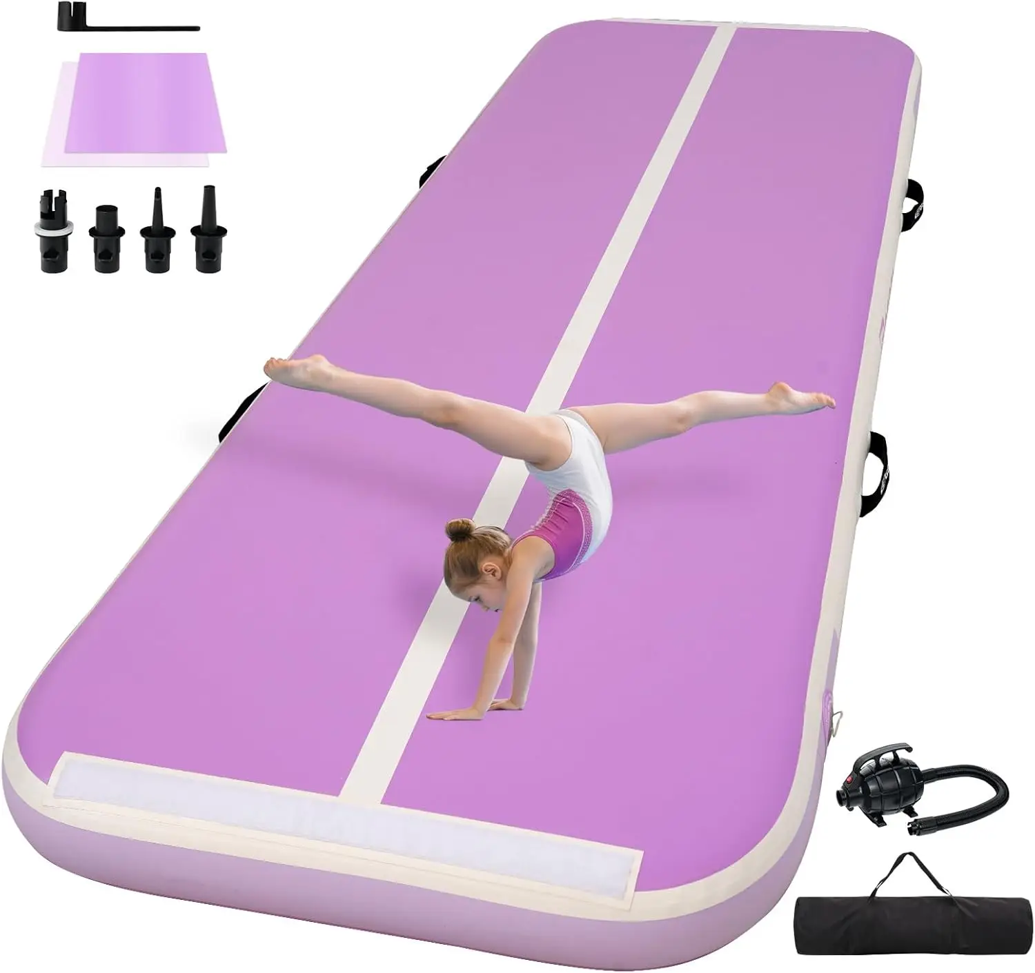 Надувной гимнастический мат Air Track 6 дюймов с технологией Drop Stitch, тренировочный коврик для акробатики с воздушным насосом, портативный, для домашнего спортзала и использования на улице
Надувной гимнастический мат Air Track 6 дюймов с технологией Drop Stitch, тренировочный коврик для акробатики с воздушным насосом, портативный, для домашнего спортзала и использования на улице