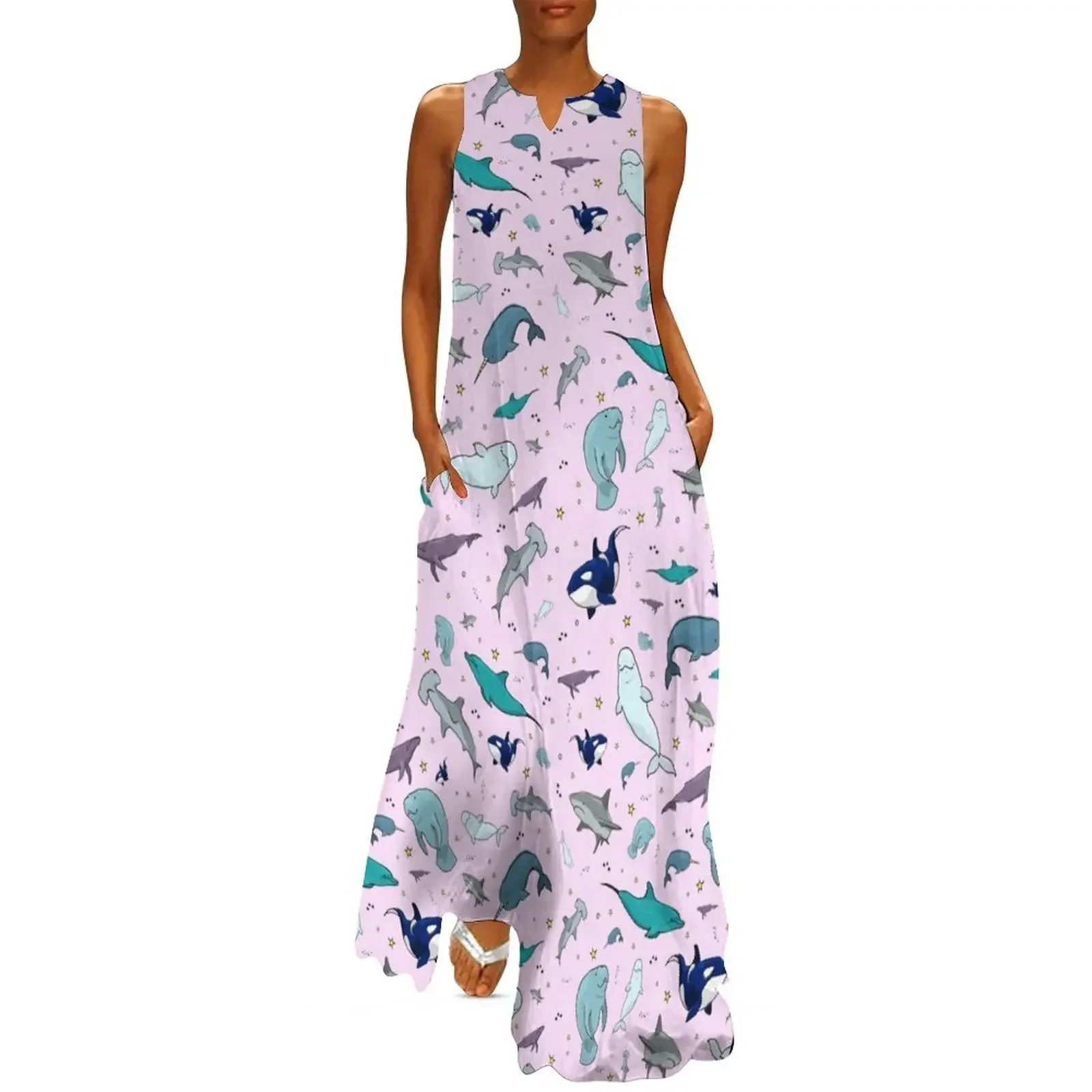 Ocean in Pink Long Dress Women's clothing elegant chic women dresses promotion summer dresses ladies 2025 Dress
Ocean in Pink Long Dress Women's clothing elegant chic women dresses promotion summer dresses ladies 2025 Dress