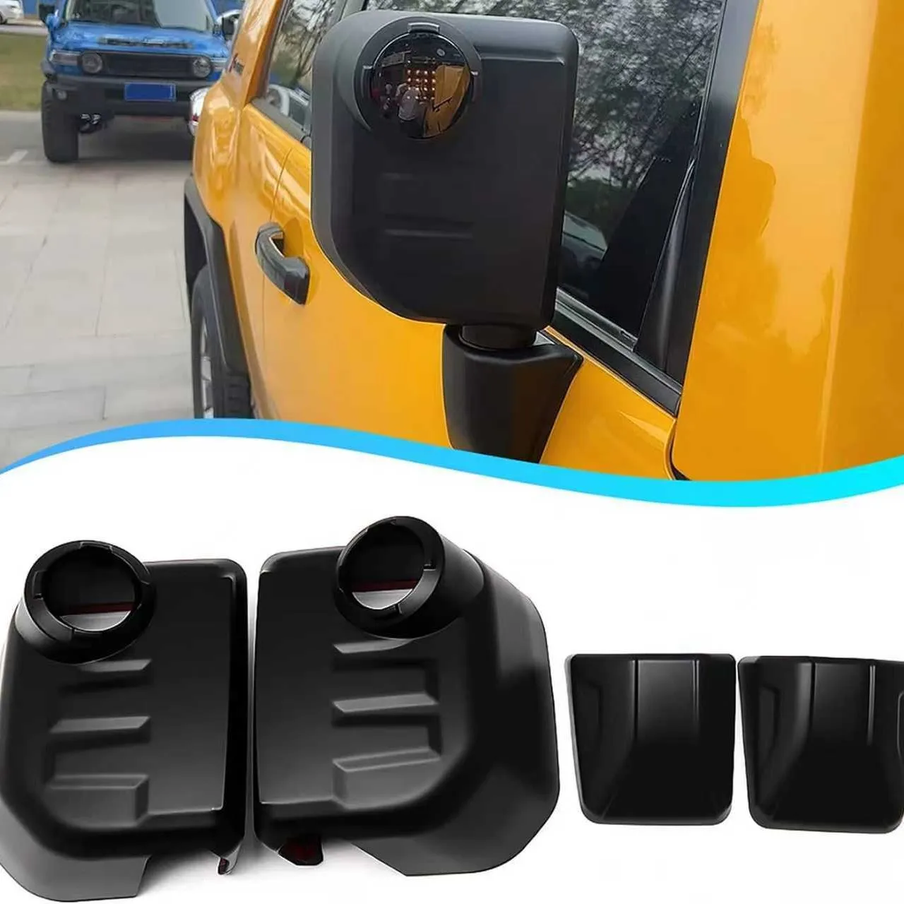 Black Warrior Modified Rearview Mirror Cover Housing for Toyota FJ Cruiser Enhanced Reverse Vision Exterior Accessory
Black Warrior Modified Rearview Mirror Cover Housing for Toyota FJ Cruiser Enhanced Reverse Vision Exterior Accessory