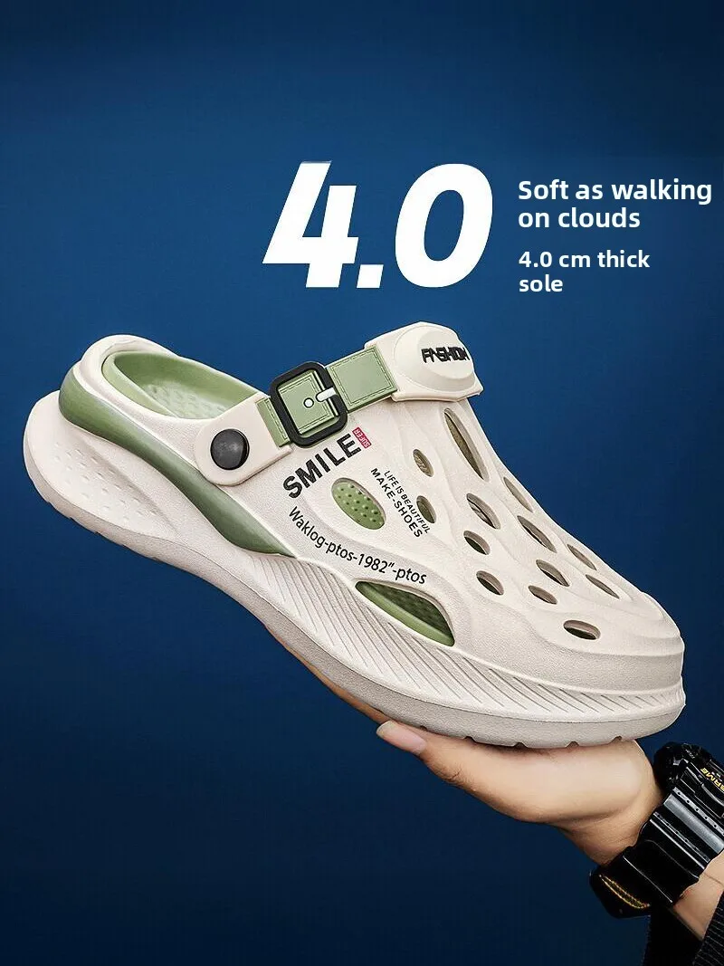 Men's Summer Outdoor Wear Driving Anti-slip Headed Slippers Teenage Sports Soft Bottom Beach Sandals Comfortable EVA Slippers
Men's Summer Outdoor Wear Driving Anti-slip Headed Slippers Teenage Sports Soft Bottom Beach Sandals Comfortable EVA Slippers