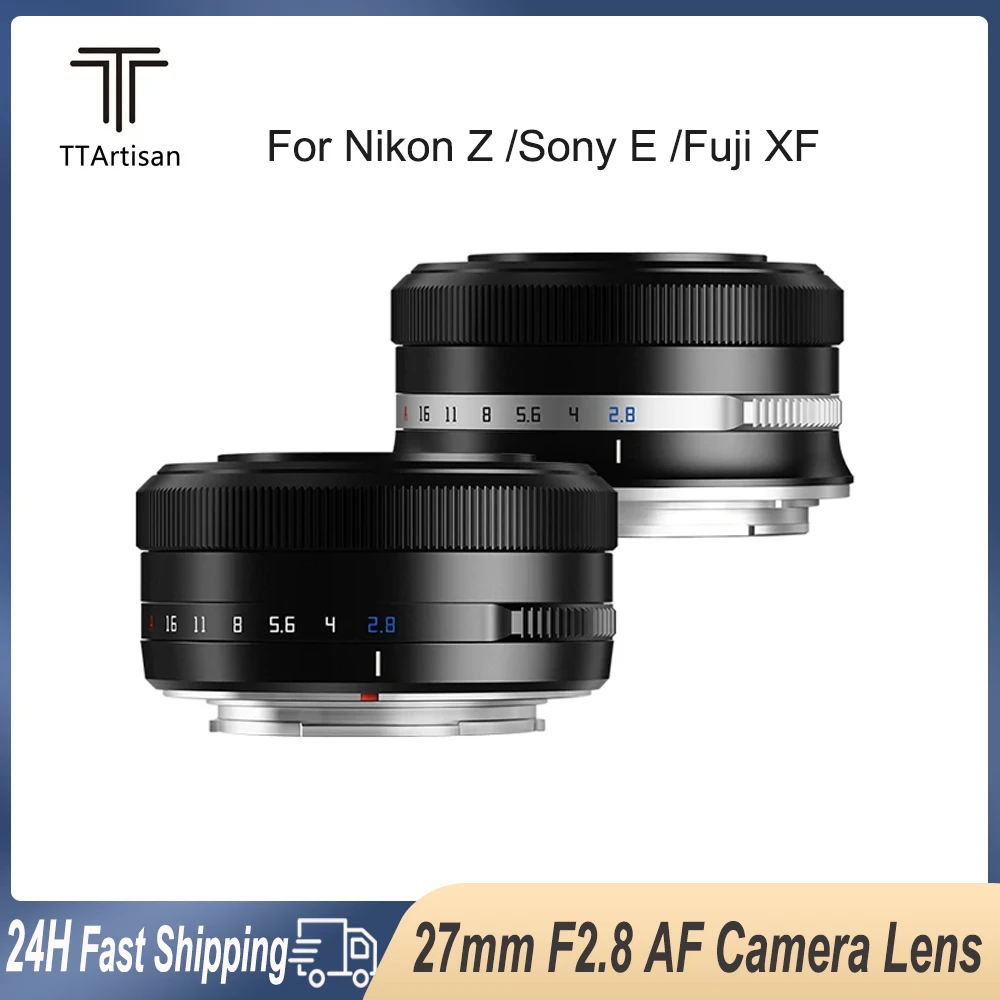 TTArtisan 27 мм F2.8 APS-C объектив камеры с автофокусом для Sony E A6400 A7II A6300 A7 Fuji XF XA7 XT30 XPRO XE4 XS10 Nikon Z Z50 Z9
TTArtisan 27 мм F2.8 APS-C объектив камеры с автофокусом для Sony E A6400 A7II A6300 A7 Fuji XF XA7 XT30 XPRO XE4 XS10 Nikon Z Z50 Z9