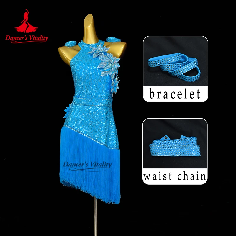 Blackpool Dance Festival Latin Dance Dress Custom 2-color Collocation AB Stones Rumba Chacha Perform Clothing Dancer's Vitality
Blackpool Dance Festival Latin Dance Dress Custom 2-color Collocation AB Stones Rumba Chacha Perform Clothing Dancer's Vitality