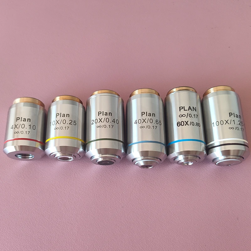 Achromatic Plan Infinity Objective Lens 4X 10X 20X 40X 60X 100X Olympus Microscope Replacement Lens RMS Thread
Achromatic Plan Infinity Objective Lens 4X 10X 20X 40X 60X 100X Olympus Microscope Replacement Lens RMS Thread
