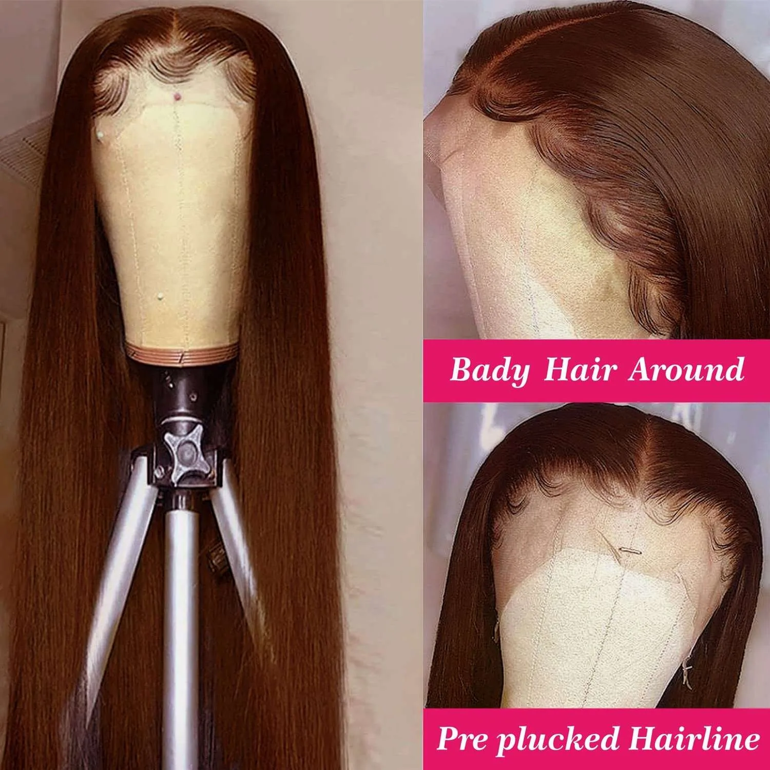 Hd Lace Frontal Wig Brazilian 200% Density 13x4 13x6 Lace Front Human Hair Wigs 30 40 Inch Chocolate Brown Straight For Women
Hd Lace Frontal Wig Brazilian 200% Density 13x4 13x6 Lace Front Human Hair Wigs 30 40 Inch Chocolate Brown Straight For Women