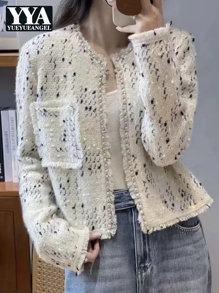 Fashion Women Autumn Winter Elegant Knitted Jacket O-Neck Long Sleeve Slim Fit Office Ladies Sweet Pink Cardigan Short Coat New
Fashion Women Autumn Winter Elegant Knitted Jacket O-Neck Long Sleeve Slim Fit Office Ladies Sweet Pink Cardigan Short Coat New