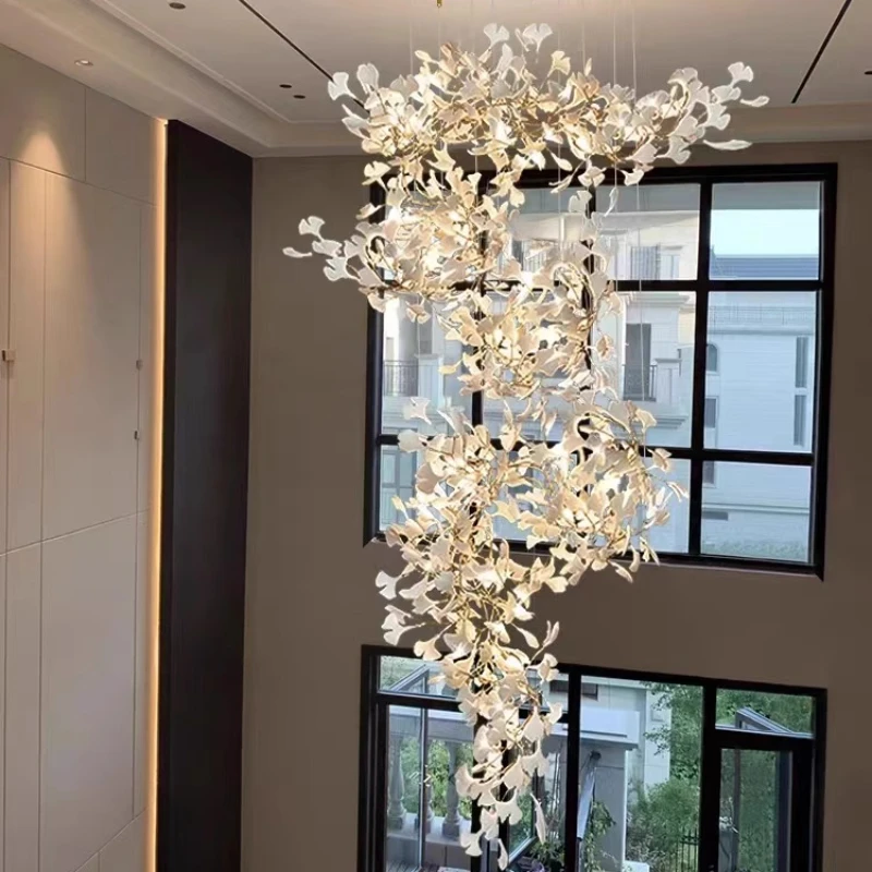 Duplex floor chandelier loft stair light light luxury villa empty floor living room lobby sales department
Duplex floor chandelier loft stair light light luxury villa empty floor living room lobby sales department