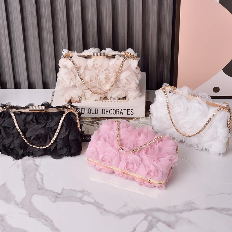 Flower Designer Clutch Bag Diamond Chain Phone Cross Bag Crystals Bling Elegant Party Handbags Luxury Top Quality Clutch Purses
Flower Designer Clutch Bag Diamond Chain Phone Cross Bag Crystals Bling Elegant Party Handbags Luxury Top Quality Clutch Purses