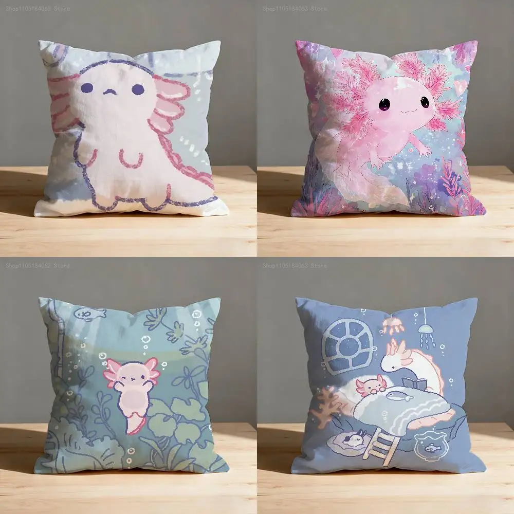 Cute Pink Axolotl Throw Pillow Case For 45x45cm 55x55cm 30x30cm Square Car Pillowcase Home Bedchamber Decor Gift
Cute Pink Axolotl Throw Pillow Case For 45x45cm 55x55cm 30x30cm Square Car Pillowcase Home Bedchamber Decor Gift