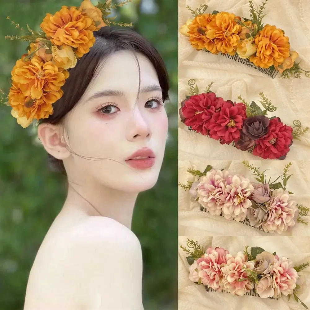 Creative Flower Flower Hair Comb Thailand Side Clip Flower Hairpin Fixed Combs Bohemian Wedding Bride Accessories Children
Creative Flower Flower Hair Comb Thailand Side Clip Flower Hairpin Fixed Combs Bohemian Wedding Bride Accessories Children