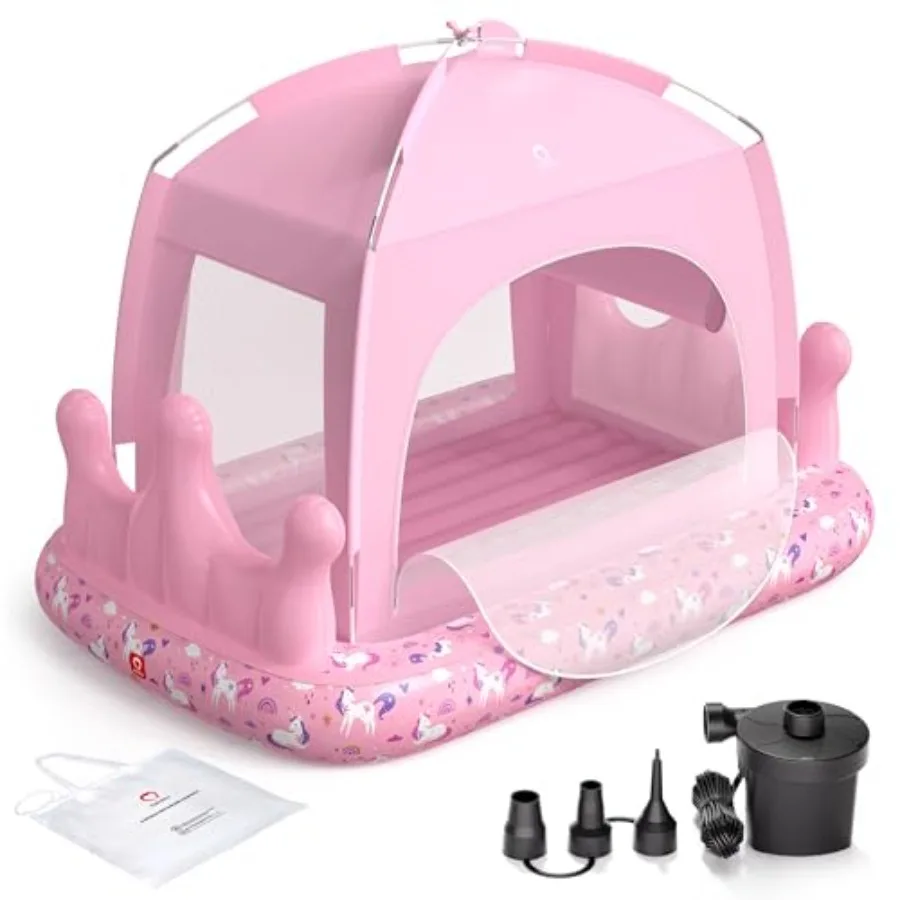 Inflatable Toddler Bed with Tent for Girls Portable Air Mattress in Pink Includes Electric Pump Ideal for Home Grandmother's Ho
Inflatable Toddler Bed with Tent for Girls Portable Air Mattress in Pink Includes Electric Pump Ideal for Home Grandmother's Ho