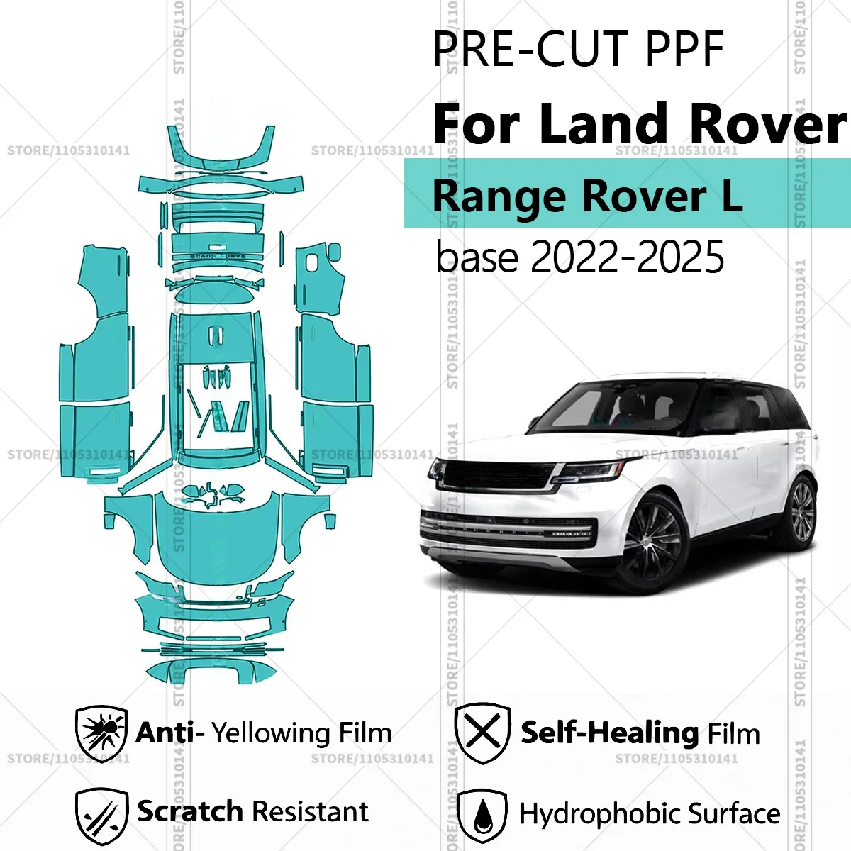 Pre-Cut Paint Protection Film PPF Transparent Car Film Automotive PPF For Land Rover Range Rover L Base 2022-2025 Full Vehicle
Pre-Cut Paint Protection Film PPF Transparent Car Film Automotive PPF For Land Rover Range Rover L Base 2022-2025 Full Vehicle