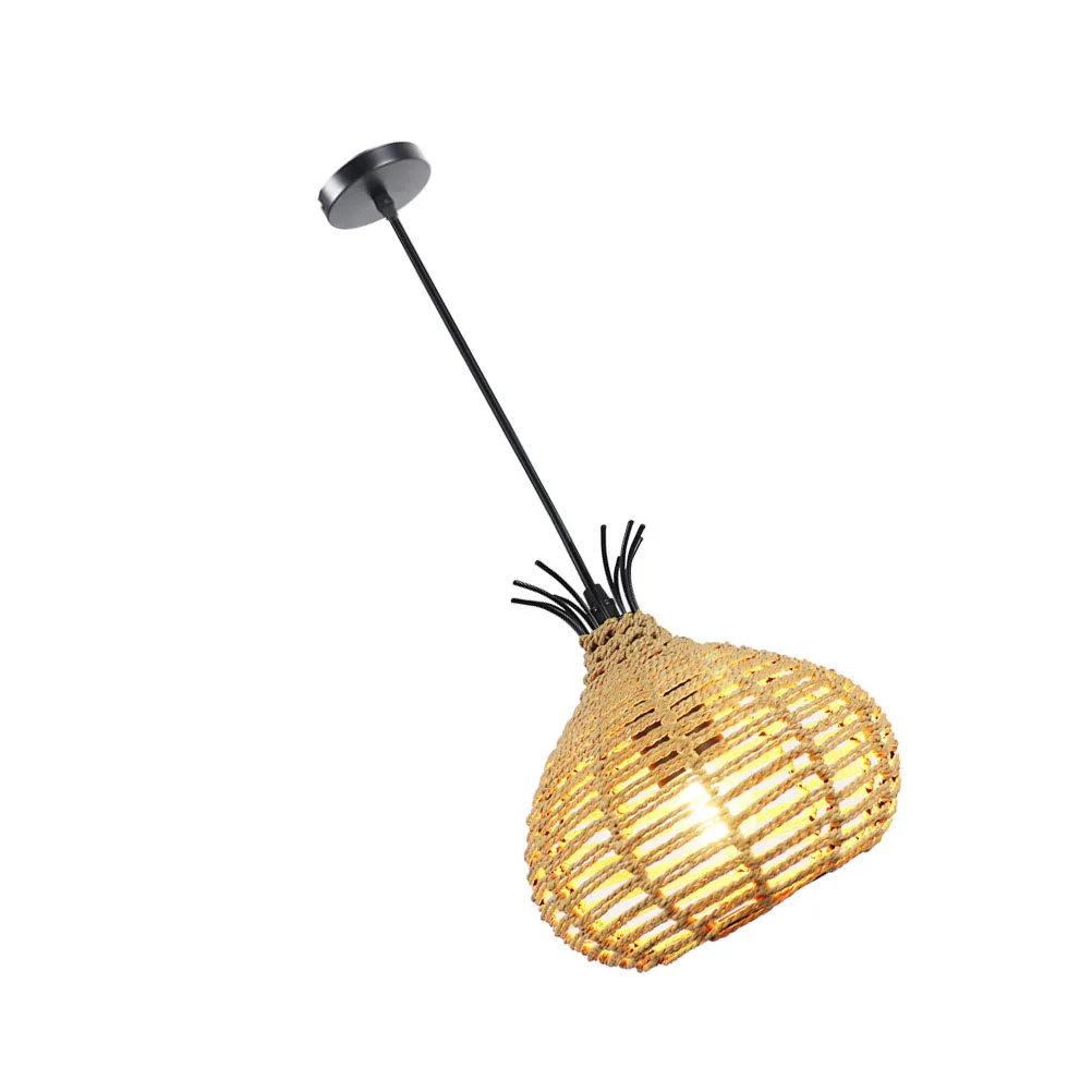 Retro Rope Chandelier Ceiling Light Weaving Craft Hanging to Weave Exquisite Indoor Pendant
Retro Rope Chandelier Ceiling Light Weaving Craft Hanging to Weave Exquisite Indoor Pendant