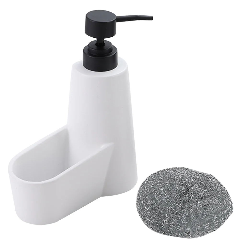 Soap Press Bottle Dish Dispenser Holder with Sponge Water Trough Resin and for The Kitchen Sink Lotion
Soap Press Bottle Dish Dispenser Holder with Sponge Water Trough Resin and for The Kitchen Sink Lotion