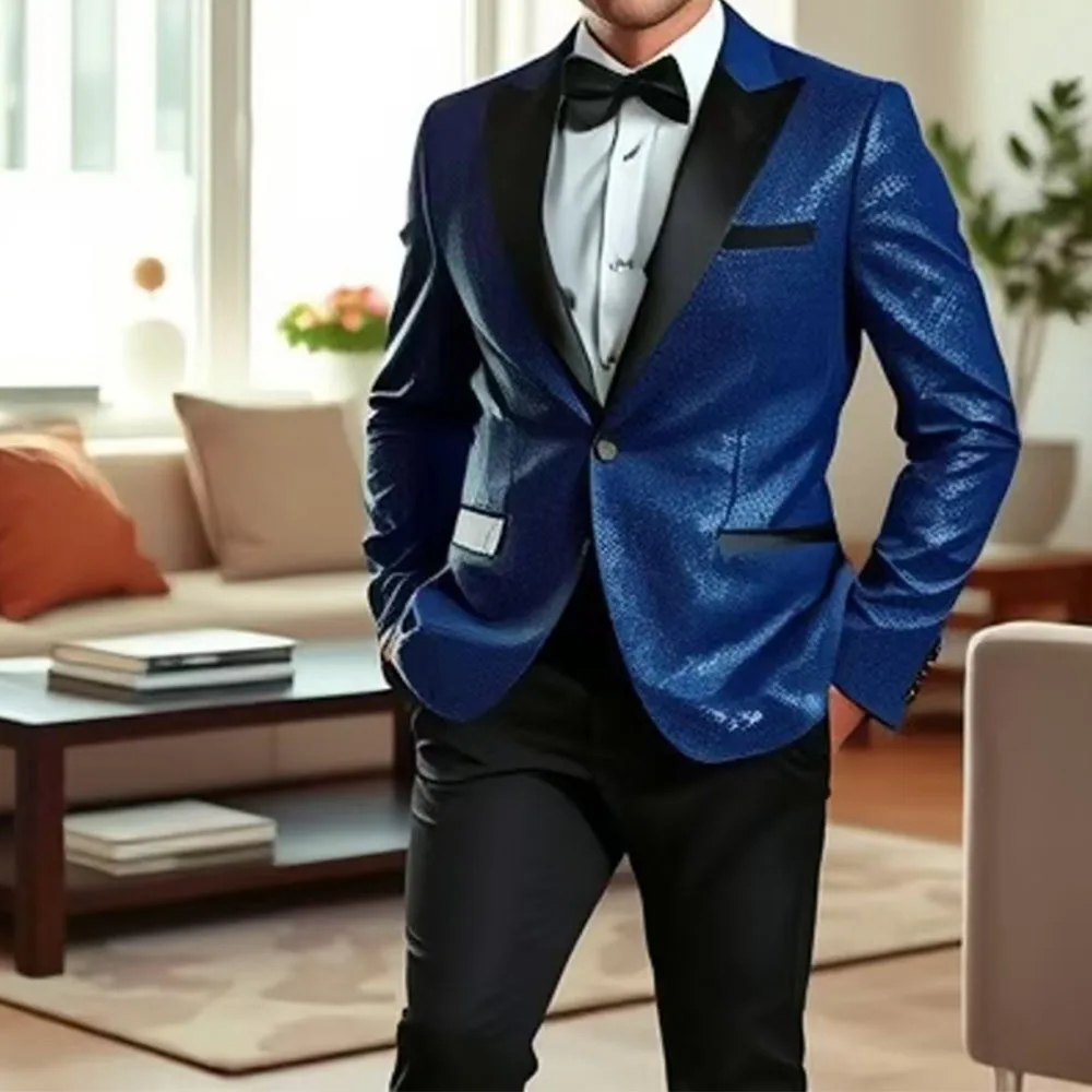 Groom's Suit Set Mens 2 Pieces Tailored Wedding Dress Single Button Business Casual Men Suit
Groom's Suit Set Mens 2 Pieces Tailored Wedding Dress Single Button Business Casual Men Suit