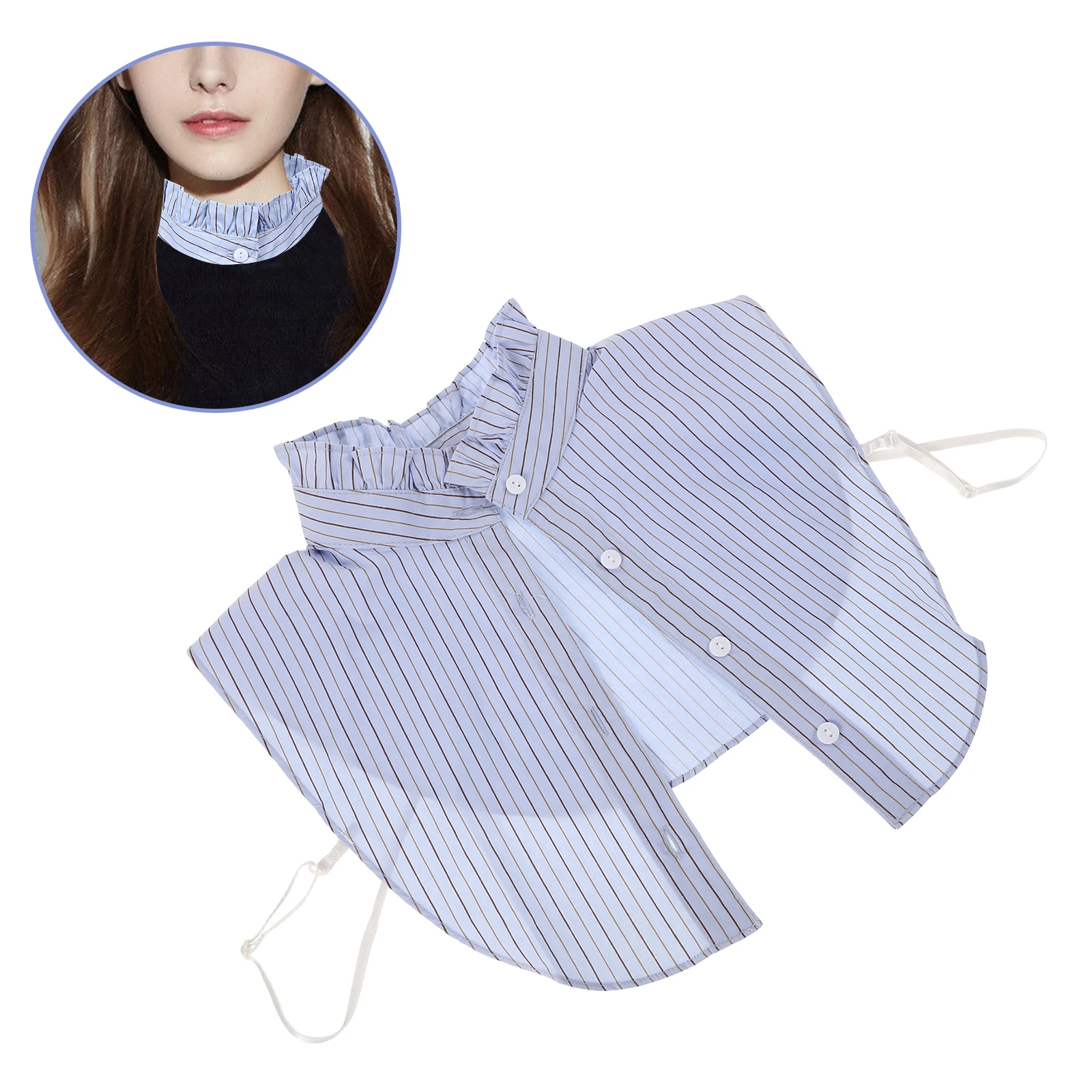 Striped Embellished Detachable Fake for Women Blouse Shirt Collar Attachment Soft Comfortable Multifunctional Party Date Wear
Striped Embellished Detachable Fake for Women Blouse Shirt Collar Attachment Soft Comfortable Multifunctional Party Date Wear