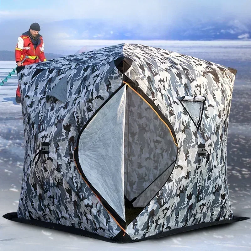 Camping Tent Ice Fishing Shelter Easy Set-up Winter Fishing Ice Fishing Tent Waterproof & Windproof Camping Equipment
Camping Tent Ice Fishing Shelter Easy Set-up Winter Fishing Ice Fishing Tent Waterproof & Windproof Camping Equipment