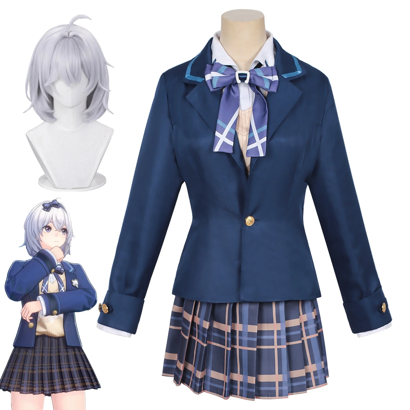 NTE Esper Zero Cosplay Costume Neverness to Everness Esper Zero Coat Shirt Skirt Headgear Full Set Anime Role Playing Costumes
NTE Esper Zero Cosplay Costume Neverness to Everness Esper Zero Coat Shirt Skirt Headgear Full Set Anime Role Playing Costumes