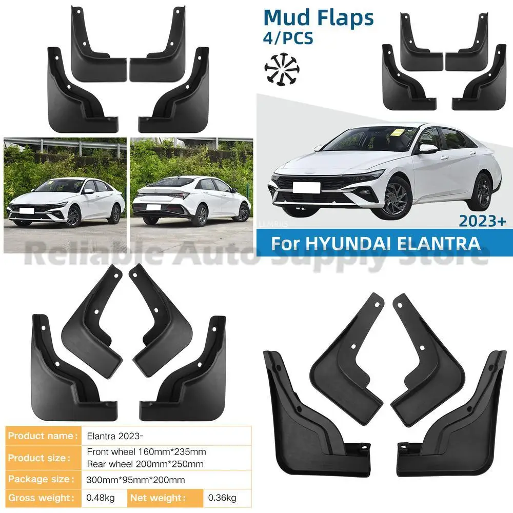 For Hyundai Elantra 2023-2024 Mud Flaps Premium Quality Durable Fender Liners Perfect Fit All Weather Protection
For Hyundai Elantra 2023-2024 Mud Flaps Premium Quality Durable Fender Liners Perfect Fit All Weather Protection