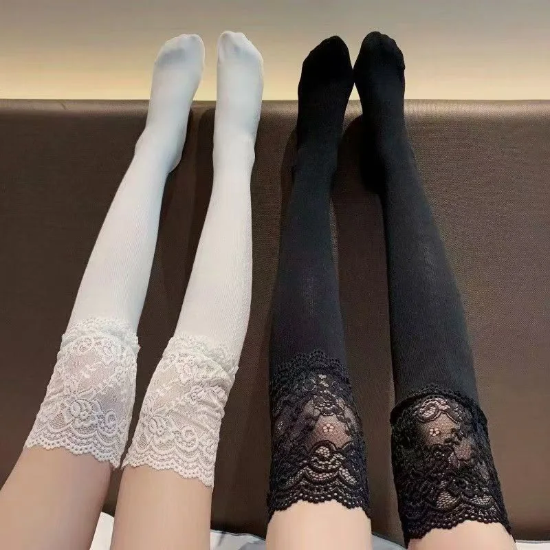 Women Korean Solid Color Sexy Lace Stockings Lolita Style Thigh High Over The Knee Stockings for Ladies Girls Warm Boot Socks
Women Korean Solid Color Sexy Lace Stockings Lolita Style Thigh High Over The Knee Stockings for Ladies Girls Warm Boot Socks