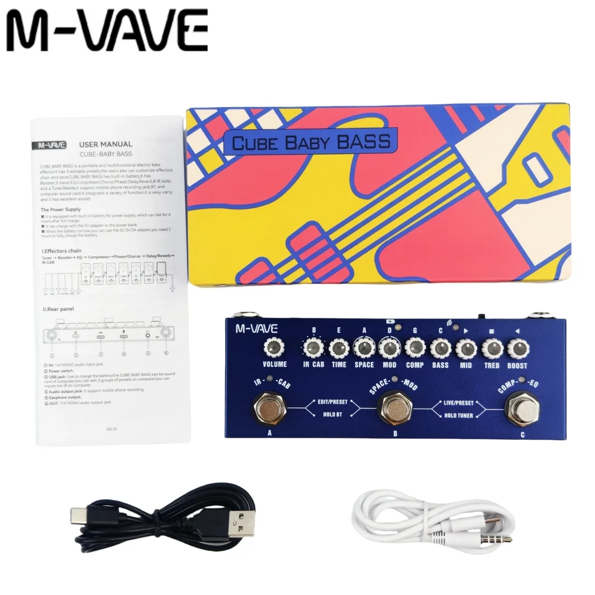 2025 M-VAVE Cube Baby Bass: 9 AMP Sims/IR Loading/DAW Control | Studio-Grade Bass Rig System | 3 FX Chains + MIDI Clock Sync
2025 M-VAVE Cube Baby Bass: 9 AMP Sims/IR Loading/DAW Control | Studio-Grade Bass Rig System | 3 FX Chains + MIDI Clock Sync
