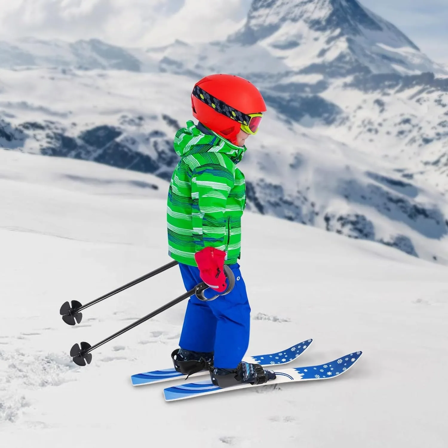 Sports Skiing Set with Ski Poles, Kids Beginner Snow Skis Poles for 2-8 Years Old, Ski Boards with Ski Poles, Outdoor Ski Equipment Tools for Children Skiing, Grass Skiing, Max Load-bearing 110 lbs
Sports Skiing Set with Ski Poles, Kids Beginner Snow Skis Poles for 2-8 Years Old, Ski Boards with Ski Poles, Outdoor Ski Equipment Tools for Children Skiing, Grass Skiing, Max Load-bearing 110 lbs