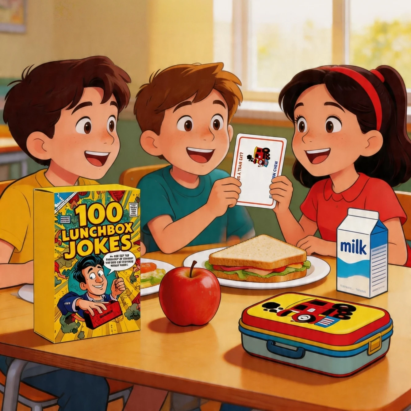 1pcs Lunchbox Joke Flashcards Kids Funny Pun Riddle Cards Cartoon Illustrated Animal & Daily Life Humor Game For Children Lunch Note Insert Parent-Child Interaction Classroom Activity & Road Trip Entertainment
1pcs Lunchbox Joke Flashcards Kids Funny Pun Riddle Cards Cartoon Illustrated Animal & Daily Life Humor Game For Children Lunch Note Insert Parent-Child Interaction Classroom Activity & Road Trip Entertainment