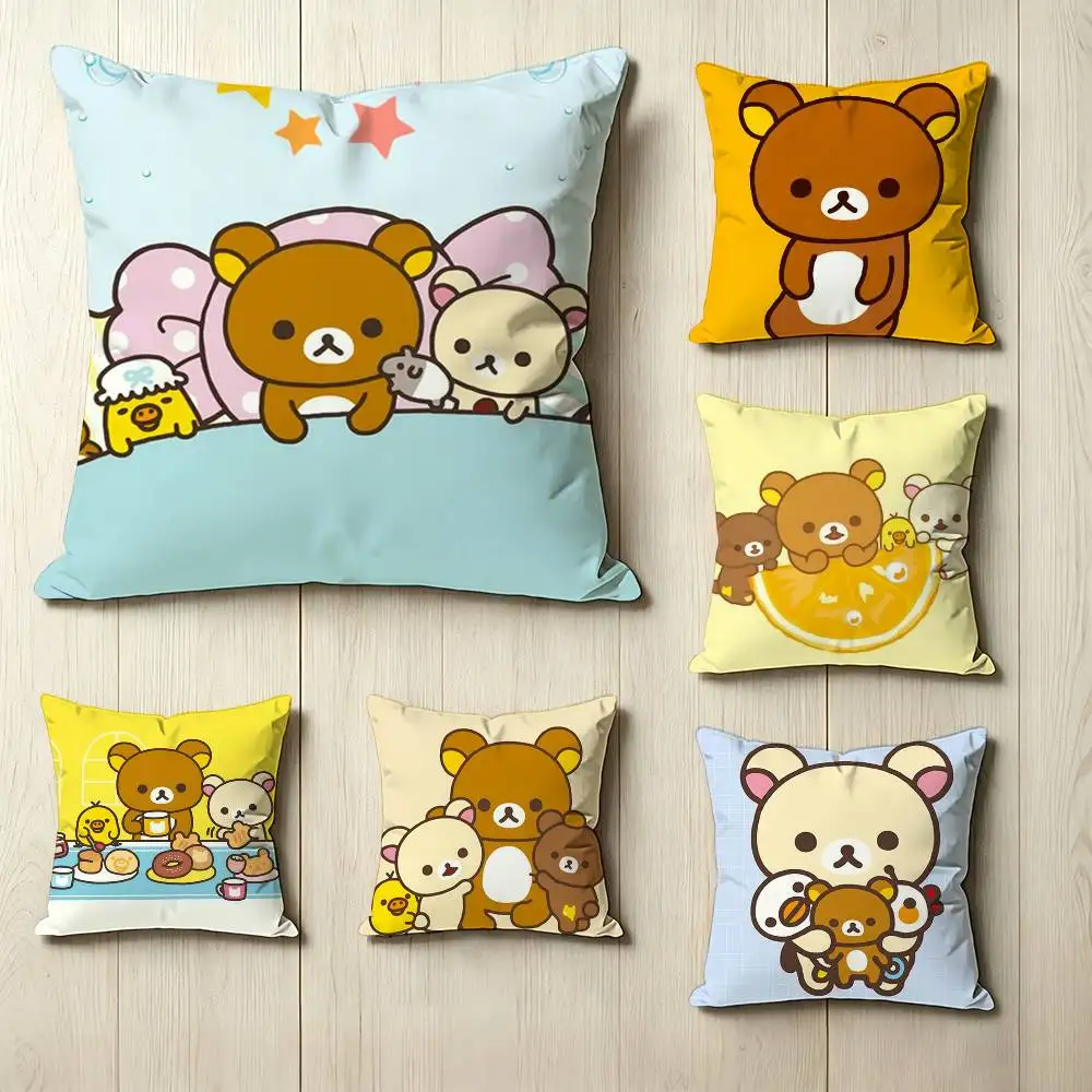 R-Rilakkuma-a Bear Cute Pillow Case Square Double-Sided Sofa Cushion Cover Bedroom Bedside Pillow
R-Rilakkuma-a Bear Cute Pillow Case Square Double-Sided Sofa Cushion Cover Bedroom Bedside Pillow