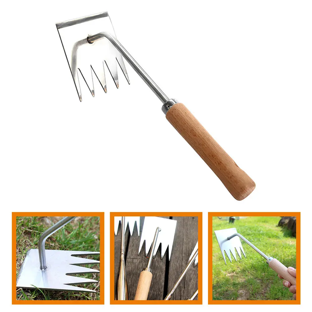 Ergonomic Stainless Steel Garden Weeder Tool Multi Function Weeding Fork Rake Handle for Lawn Garden Weed Removal
Ergonomic Stainless Steel Garden Weeder Tool Multi Function Weeding Fork Rake Handle for Lawn Garden Weed Removal