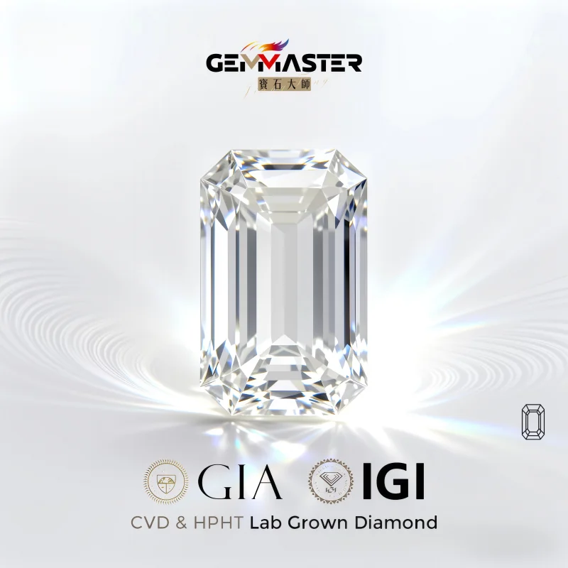 Emerald Cut CVD HPHT Lab Grown Diamond Loose Diamond VVS Clarity D E F color With GIA IGI certificate Jewelry
Emerald Cut CVD HPHT Lab Grown Diamond Loose Diamond VVS Clarity D E F color With GIA IGI certificate Jewelry