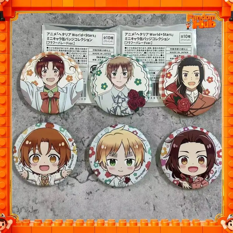 Original Hetalia Flower Series Wang Yao Arthur Kirkland Chibi Holographic Tinplate Badge Pin Anime Peripheral Toy Gift
Original Hetalia Flower Series Wang Yao Arthur Kirkland Chibi Holographic Tinplate Badge Pin Anime Peripheral Toy Gift