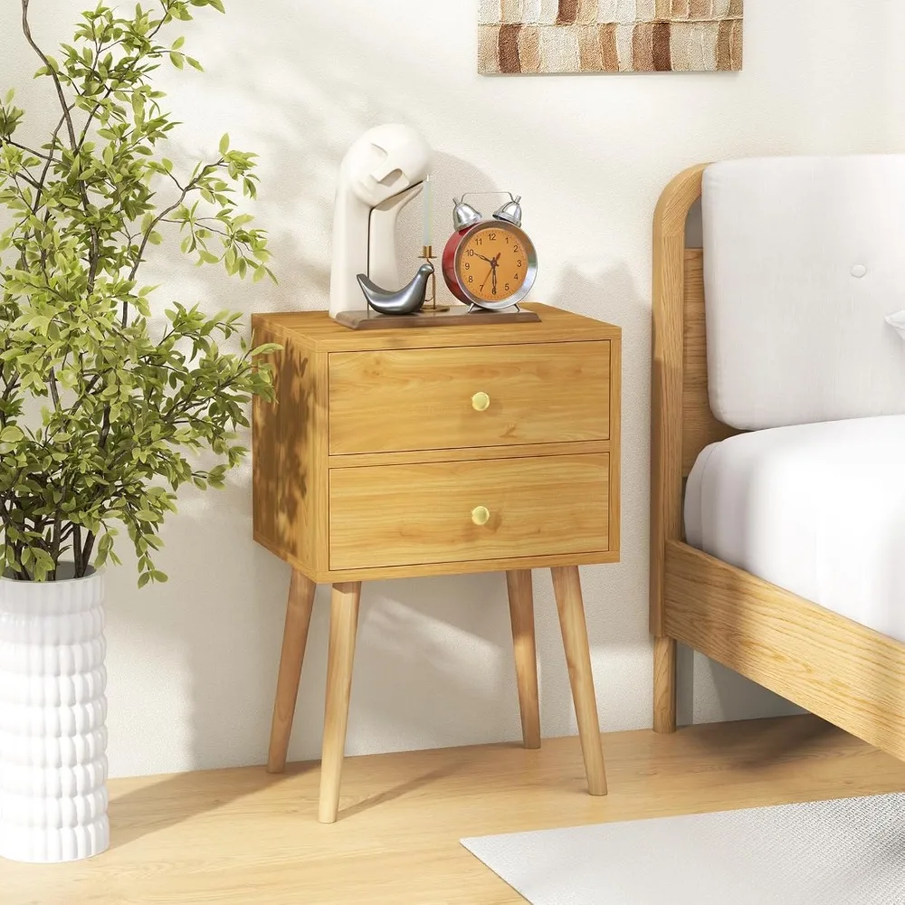 Medieval-style Modern Bedside Table Set (2 Pieces), Double Drawer Bedside Table, 4 Solid Wood Table Legs, Customizable
Medieval-style Modern Bedside Table Set (2 Pieces), Double Drawer Bedside Table, 4 Solid Wood Table Legs, Customizable