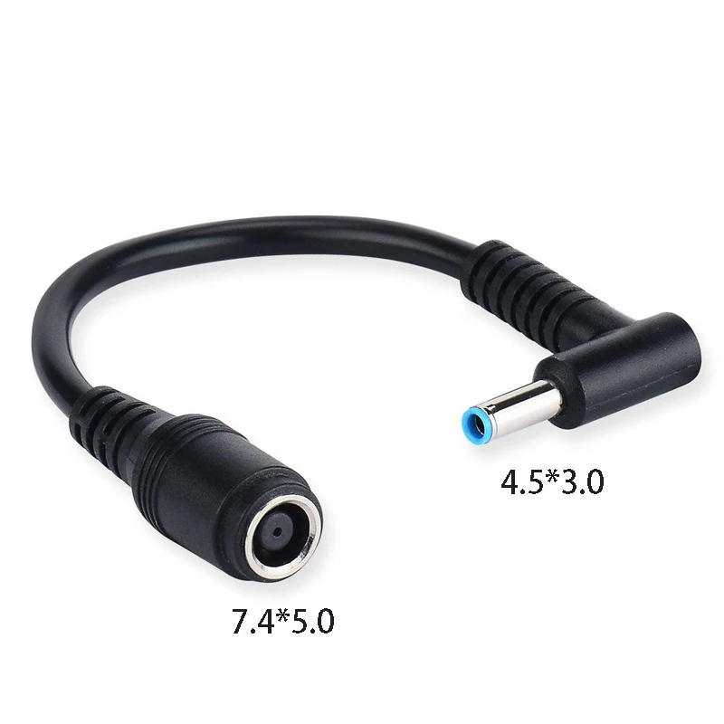for HP Dell Laptop Convert Cable Power Supply Cord 7.4x5.0 Female to 4.5X3.0 Male Elbow Plug Adapter Notebook Power Supply Line
for HP Dell Laptop Convert Cable Power Supply Cord 7.4x5.0 Female to 4.5X3.0 Male Elbow Plug Adapter Notebook Power Supply Line