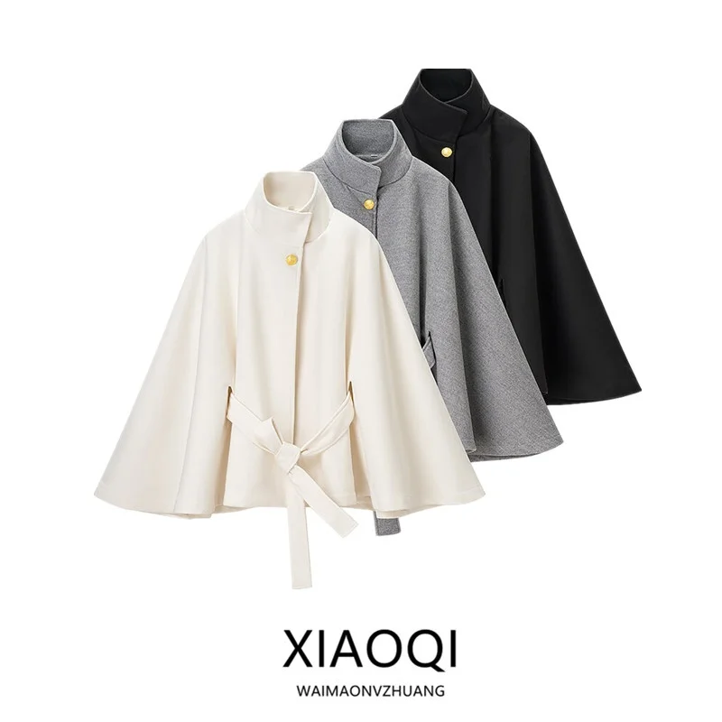 Осенне-зимнее женское дизайнерское шерстяное пальто с воротником-стойкой Bell Sve на талии и поясом, модная верхняя одежда
Осенне-зимнее женское дизайнерское шерстяное пальто с воротником-стойкой Bell Sve на талии и поясом, модная верхняя одежда