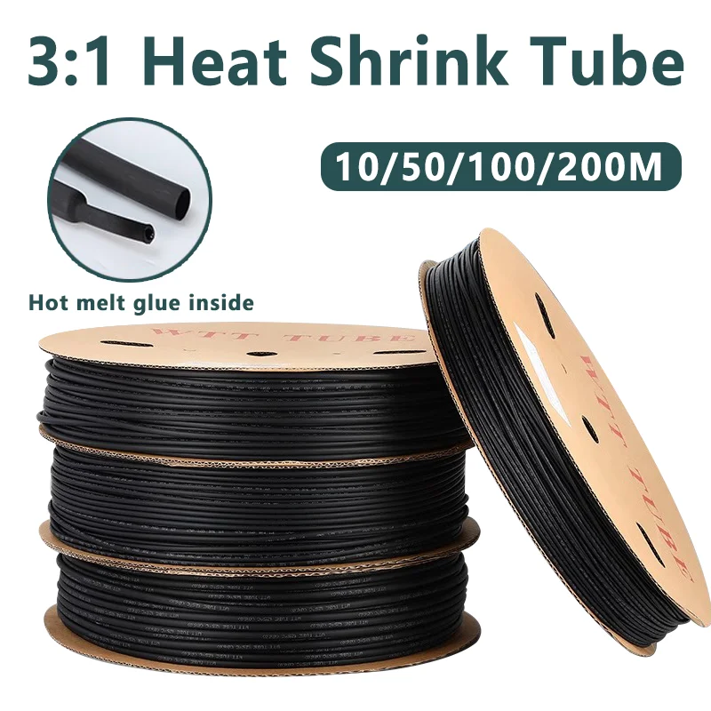 10/50/100 Meter Heat Shrink Tube Black Dia 2.4-25.4mm 3:1 Polyolefin Thermal Cable Sleeve Insulated Red
10/50/100 Meter Heat Shrink Tube Black Dia 2.4-25.4mm 3:1 Polyolefin Thermal Cable Sleeve Insulated Red