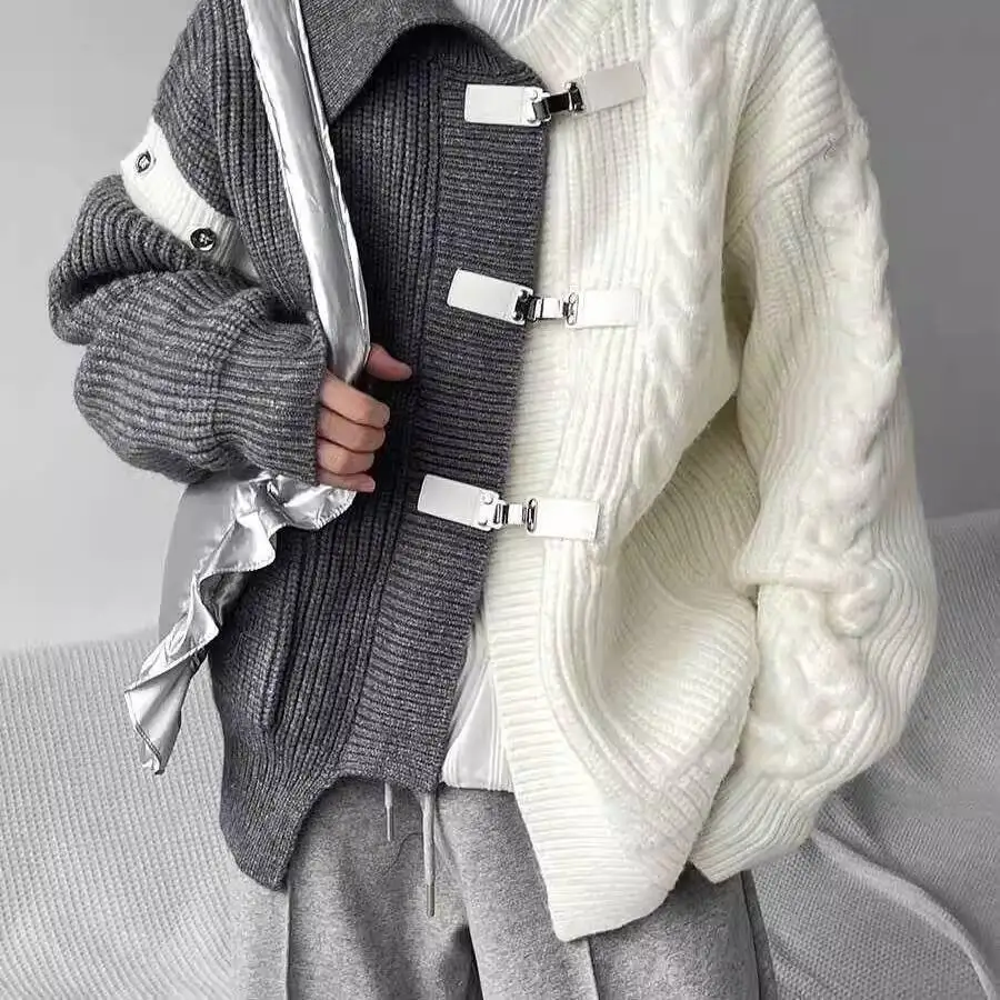 Men's Autumn Spring Patchwork Color Block Cardigan Sweater Stylish Cool Loose Fit Trendy High Street Knitwear Jacket
Men's Autumn Spring Patchwork Color Block Cardigan Sweater Stylish Cool Loose Fit Trendy High Street Knitwear Jacket