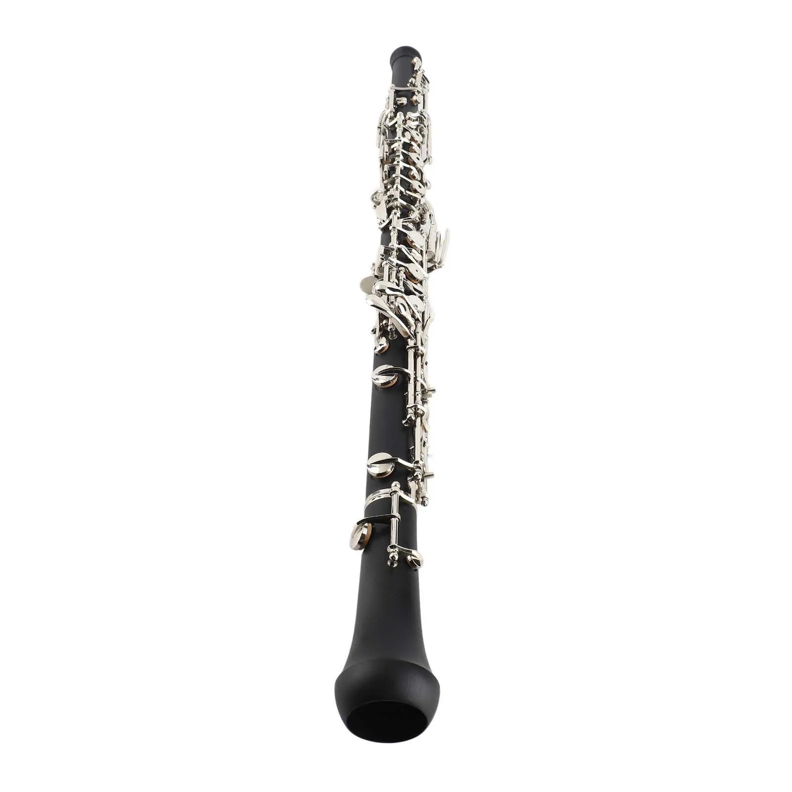 Professional Oboe C Key Semiautomatic Style Plated Keys Woodwind Instrument with Oboe Reed Gloves Leather Case Carry Bag