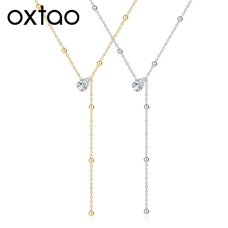 OXTAO Simple Sparkling Water Drop Necklace Adjustable Chain 14K Gold Filled Moissanite Pendant Necklace 2CT D VVS1 Women's Jewelry Gift
OXTAO Simple Sparkling Water Drop Necklace Adjustable Chain 14K Gold Filled Moissanite Pendant Necklace 2CT D VVS1 Women's Jewelry Gift