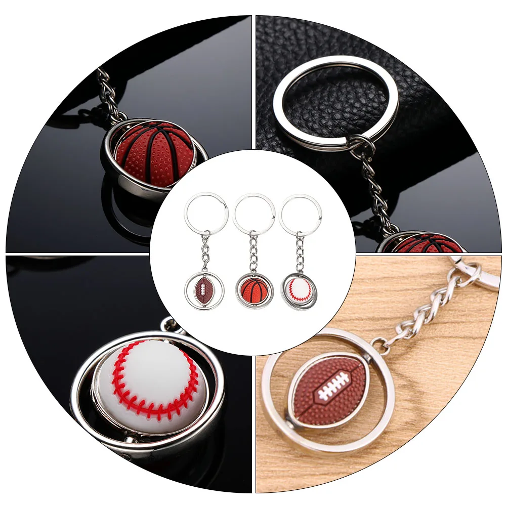 3pcs Rotating Metal Ball Keychain Basketball Sports Balls Decor Keyring Sturdy Durable Gift Choices Easy Clean Maintain Reuse
3pcs Rotating Metal Ball Keychain Basketball Sports Balls Decor Keyring Sturdy Durable Gift Choices Easy Clean Maintain Reuse