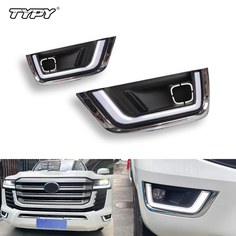 TYPY 1 Set LED Daytime Running Light For Toyota Land Cruiser LC300 2022 2023 Dynamic Turn Signal Car LED DRL Day Light Fog lamp
TYPY 1 Set LED Daytime Running Light For Toyota Land Cruiser LC300 2022 2023 Dynamic Turn Signal Car LED DRL Day Light Fog lamp