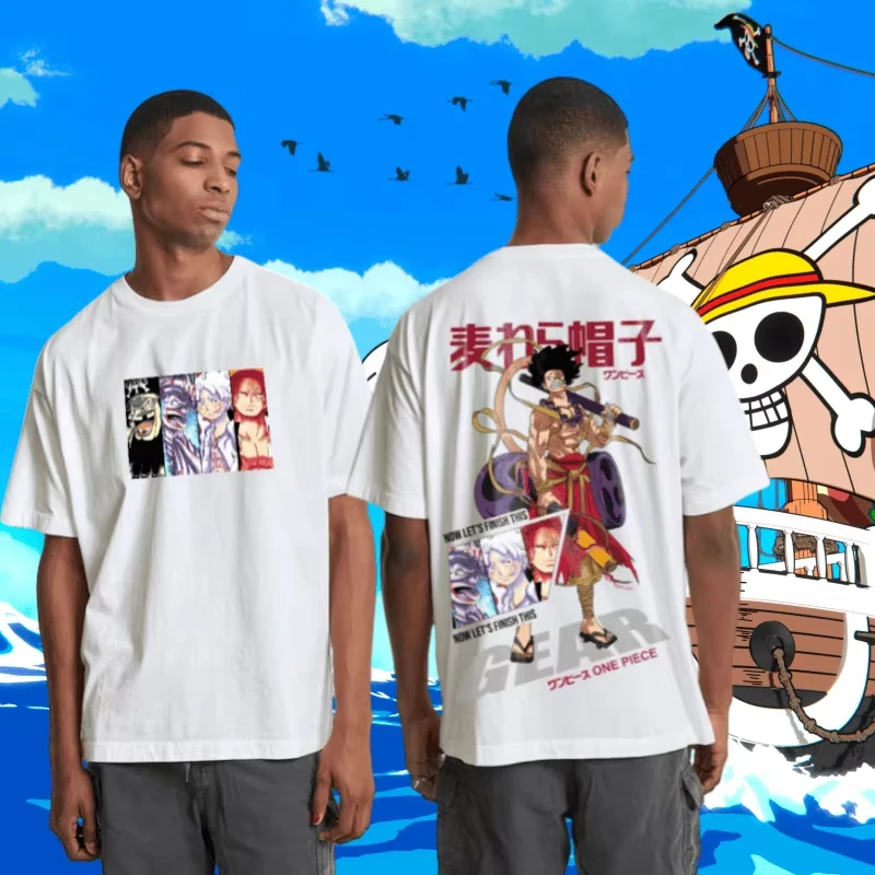 New Cotton Animation T-shirt Thunder Luffy Men Oversized Printed T-Shirt High-quality Comfortable Casual Top 
New Cotton Animation T-shirt Thunder Luffy Men Oversized Printed T-Shirt High-quality Comfortable Casual Top