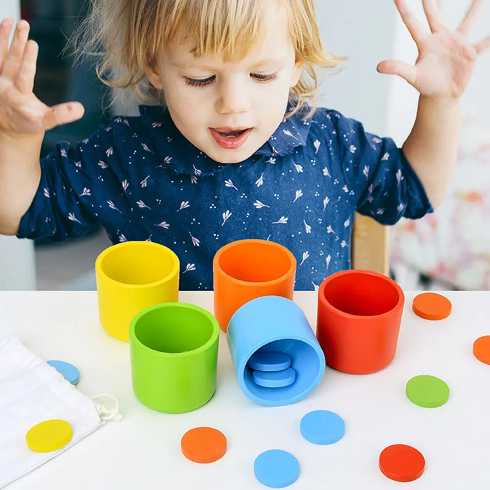 1Set Kids Color Sorting Cups Wooden Brain Development Educational Color Classification Early Learning Counting Matching
1Set Kids Color Sorting Cups Wooden Brain Development Educational Color Classification Early Learning Counting Matching