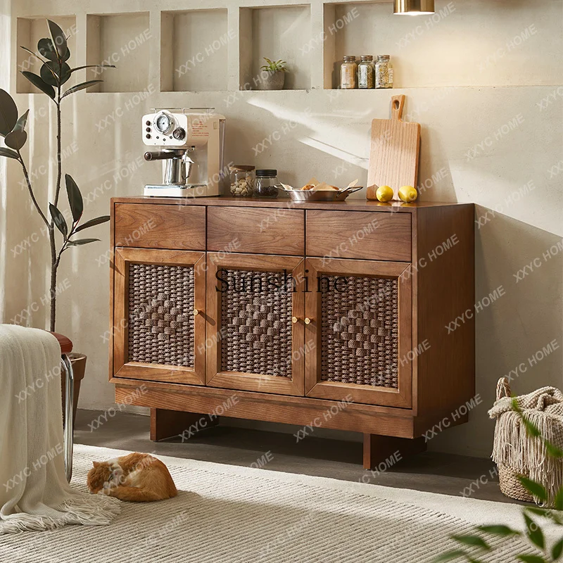 Wabi-sabi rattan solid wood dining side storage side living room entrance bucket shoe cabinet FT
Wabi-sabi rattan solid wood dining side storage side living room entrance bucket shoe cabinet FT