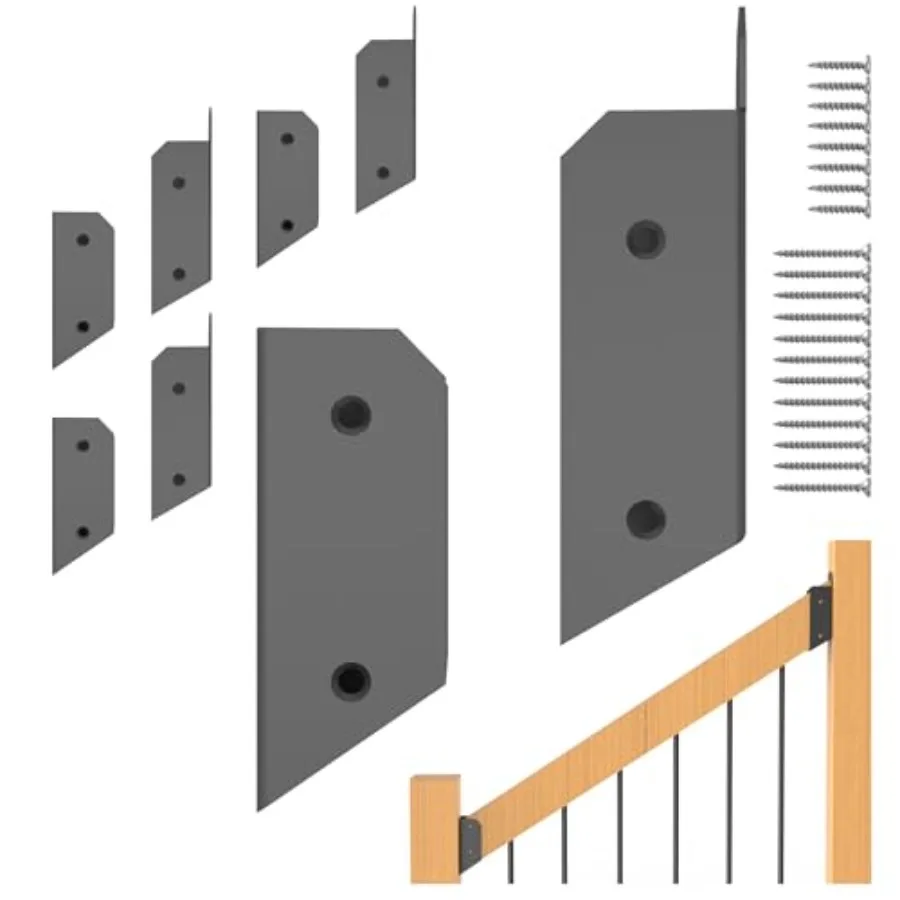 Pair"x"1 ½" x 3 ½" Actual Deck Railing 35° Stair Connectors Stainless Steel, for Fence Railings Handrail Installation Deck Rail
Pair"x"1 ½" x 3 ½" Actual Deck Railing 35° Stair Connectors Stainless Steel, for Fence Railings Handrail Installation Deck Rail