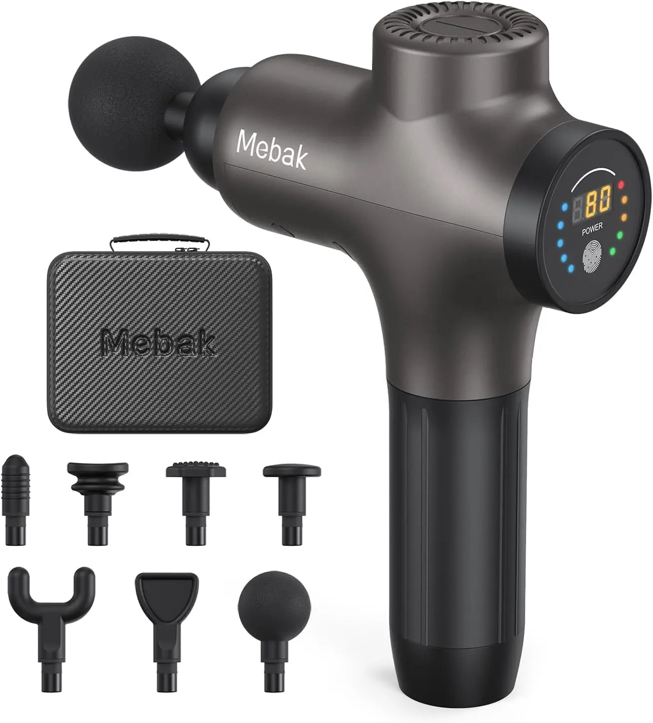 Mebak 3 Massage Gun, Massage Gun Deep Tissue for Athletes, Professional Muscle Percussion Massager, Massager for Shoulder Leg Ba
Mebak 3 Massage Gun, Massage Gun Deep Tissue for Athletes, Professional Muscle Percussion Massager, Massager for Shoulder Leg Ba