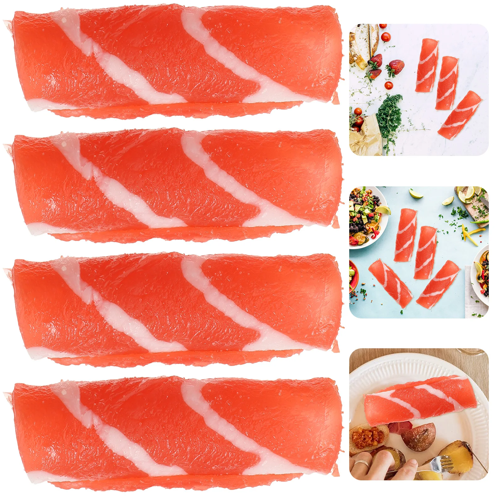 4 Pcs Simulation Meat Roll Fake Ornament Kitchen Toys Artificial Food for Display Photography Model Samples Realistic
4 Pcs Simulation Meat Roll Fake Ornament Kitchen Toys Artificial Food for Display Photography Model Samples Realistic