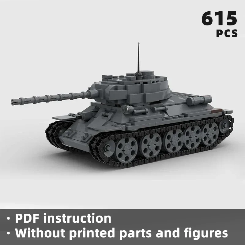 T-34 85 Soviet medium tank bricks WWII WW2 world war II army armoured vehicle blocks battle moc military war klocki unique
T-34 85 Soviet medium tank bricks WWII WW2 world war II army armoured vehicle blocks battle moc military war klocki unique