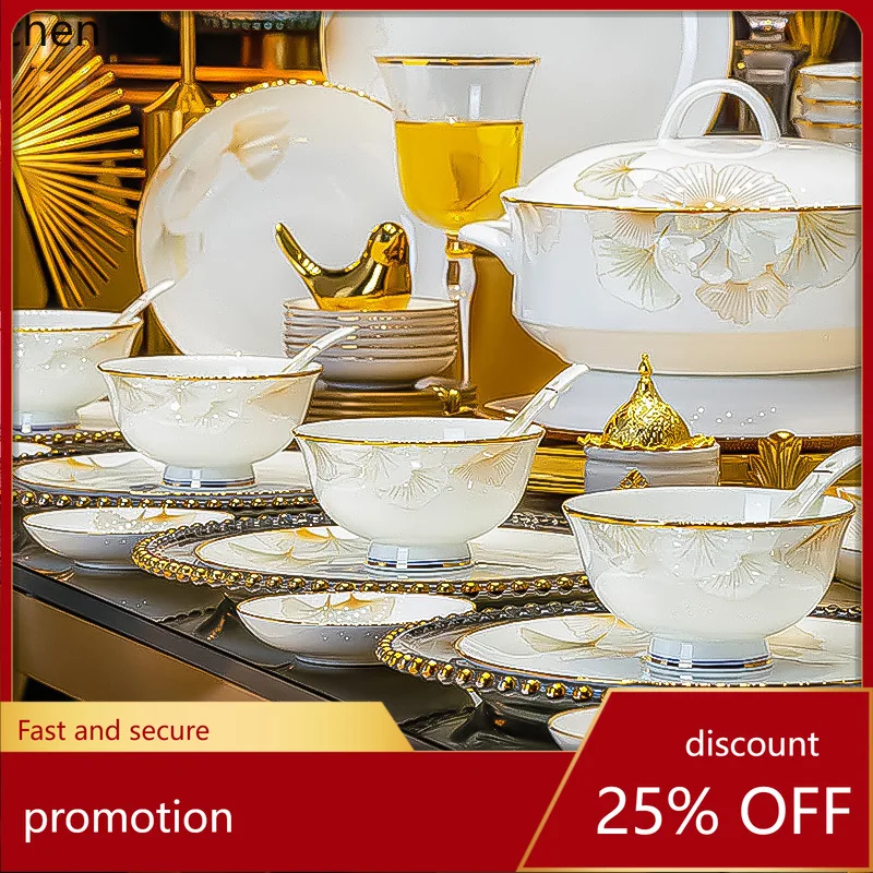 ZML Bowl and Plate Set for Home Use, Housewarming Ceramic Tableware Gift Set, Chinese Style High-End Bowl and Plate Set
ZML Bowl and Plate Set for Home Use, Housewarming Ceramic Tableware Gift Set, Chinese Style High-End Bowl and Plate Set