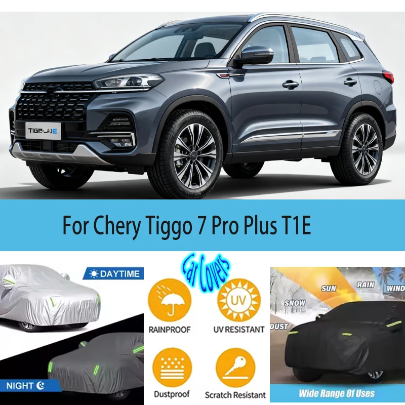 For Chery Tiggo 7 Pro Plus T1E 2020-2023 Full Car Covers Outdoor Sun Anti UV Rain Snow Dust Protection Oxford Cloth Accessories
For Chery Tiggo 7 Pro Plus T1E 2020-2023 Full Car Covers Outdoor Sun Anti UV Rain Snow Dust Protection Oxford Cloth Accessories