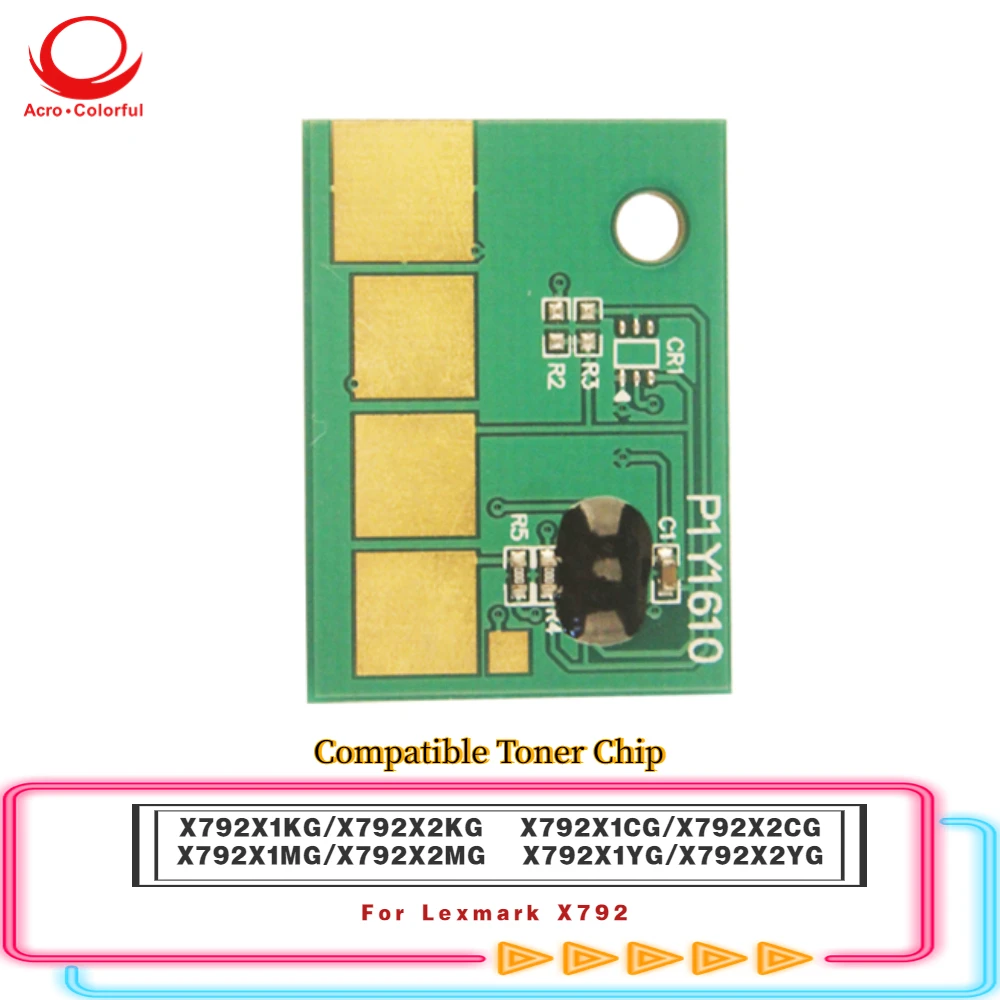 20K X792X1KG X792X1CG X792X1MG X792X1YG Toner Chip For Lexmark X792 Laser Printer Cartridge Refill High Quality
20K X792X1KG X792X1CG X792X1MG X792X1YG Toner Chip For Lexmark X792 Laser Printer Cartridge Refill High Quality